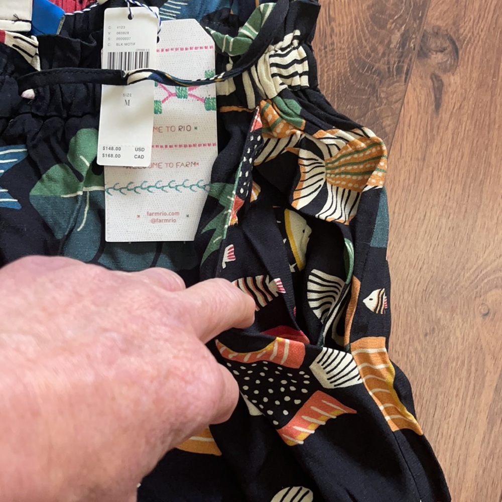 🆕  Anthropologie Farm Rio Sealife Drawstring Pants - Picture 4 of 13